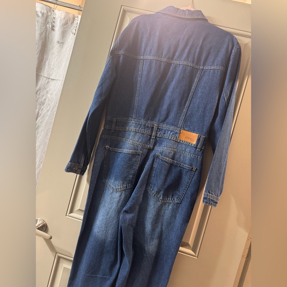 Nasty Gal Classic Blue Denim Jumpsuit - Picture 5 of 5